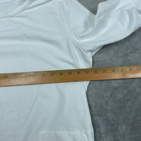 D&Co Active Womens Long Sleeve Top With Pockets White LP a0844 - Picture 3 of 7